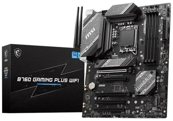 MSI B760 GAMING PLUS WIFI Mainboard - Intel B760 - Intel LGA1700 Sockel - DDR5 RAM - ATX
