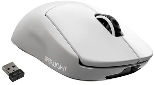 Logitech G PRO X SUPERLIGHT - Gaming-Maus - Optisch - 5 Tasten - Weiß