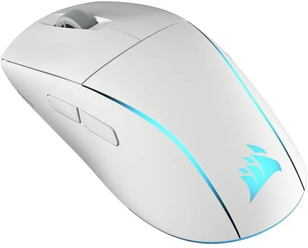 Corsair M75 Lightweight RGB - Gaming-Maus - Optisch - 6 Tasten - Weiß mit RGB-LED-Beleuchtung